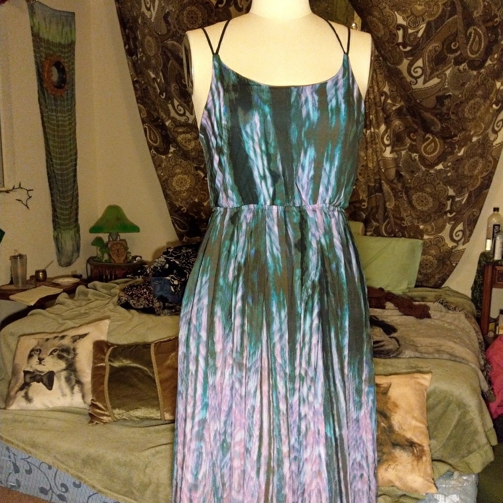 Tie Dye Strappy Dress by NiNE BiRD